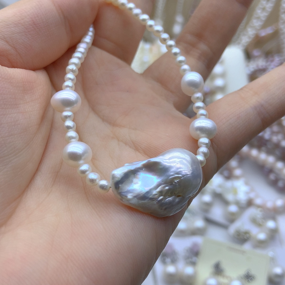 未镶嵌淡水珍珠耳饰