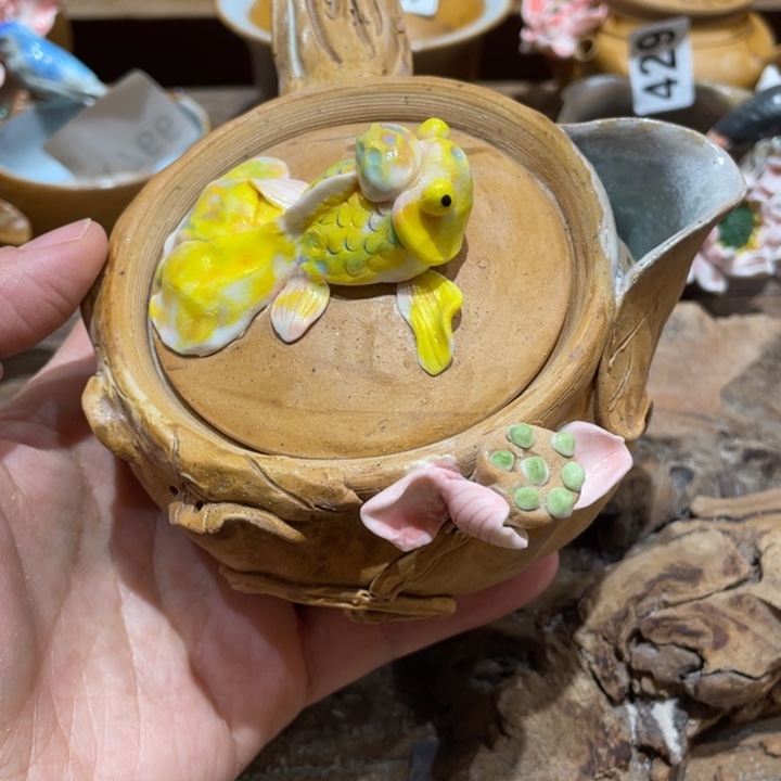 手工制作陶瓷茶具茶杯青蛙