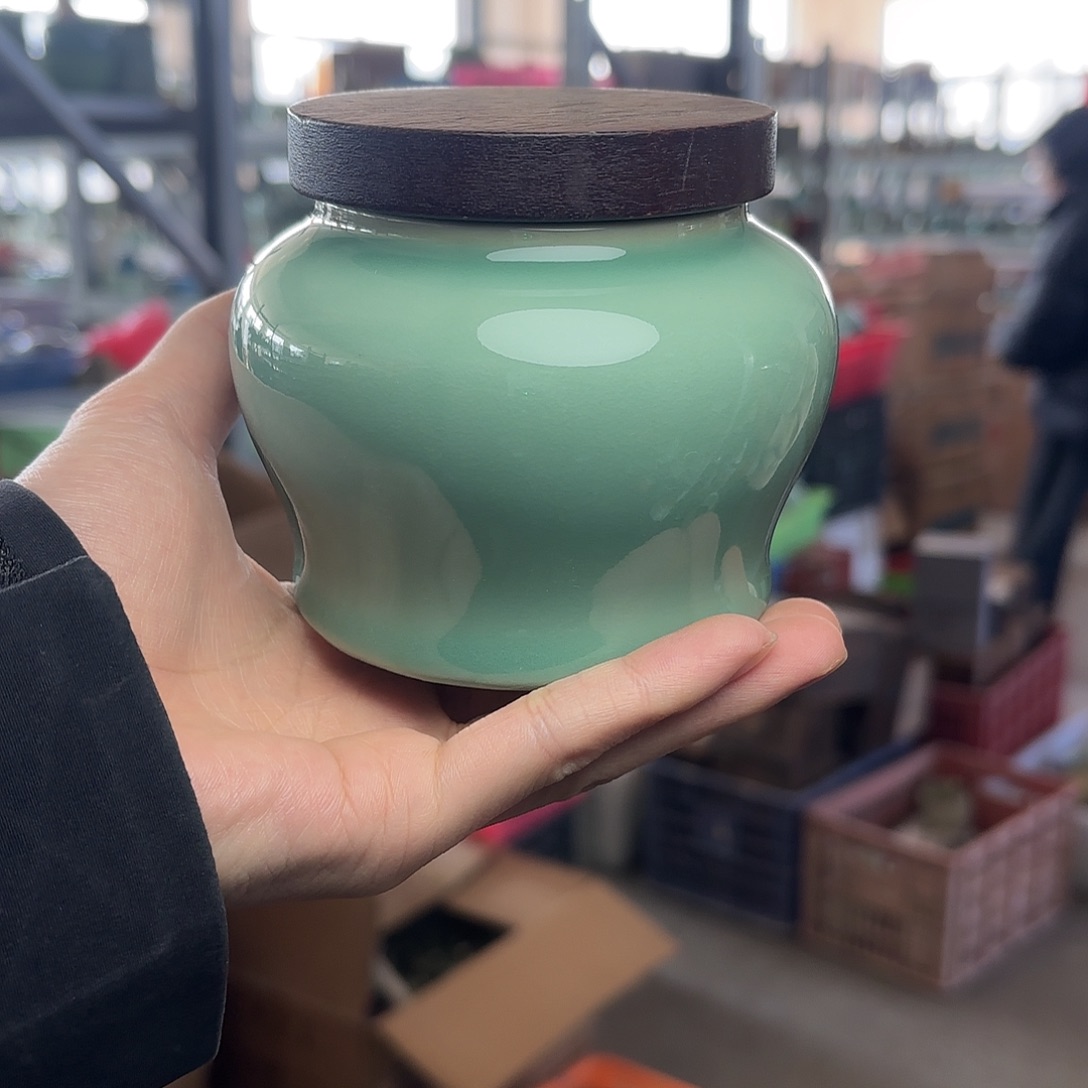 龙泉云间青瓷小米茶器