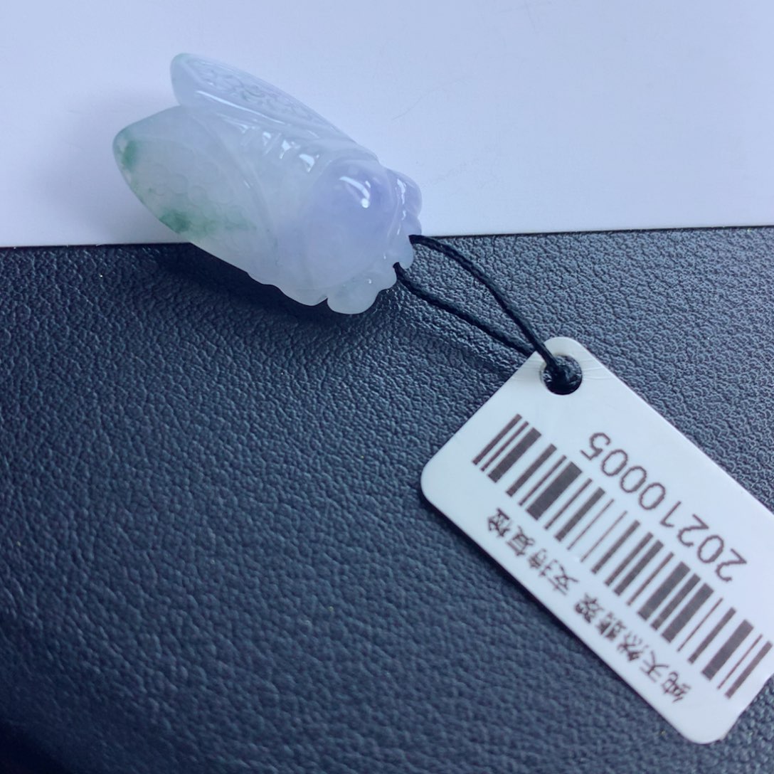 翡翠颈饰未镶嵌蝉