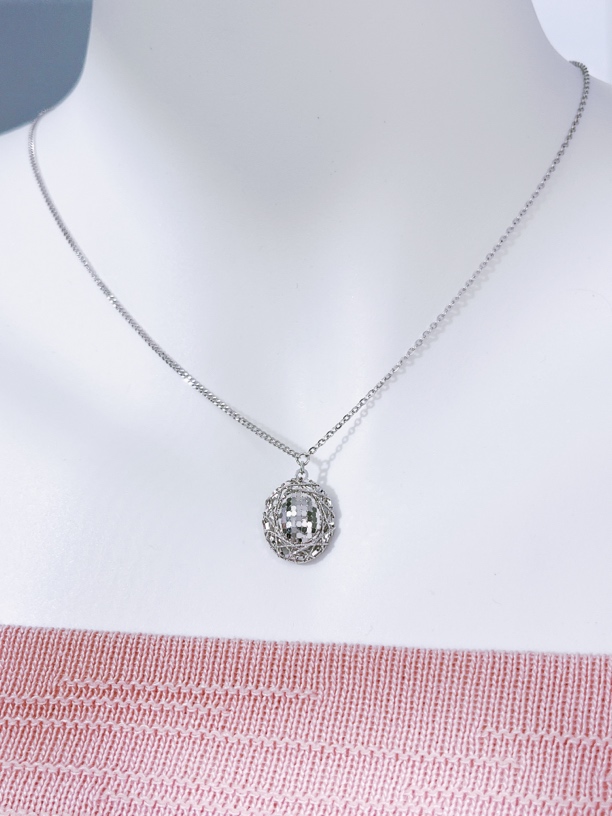 铂金Pt950鸽子蛋套链时尚百搭简约个性气质吊坠