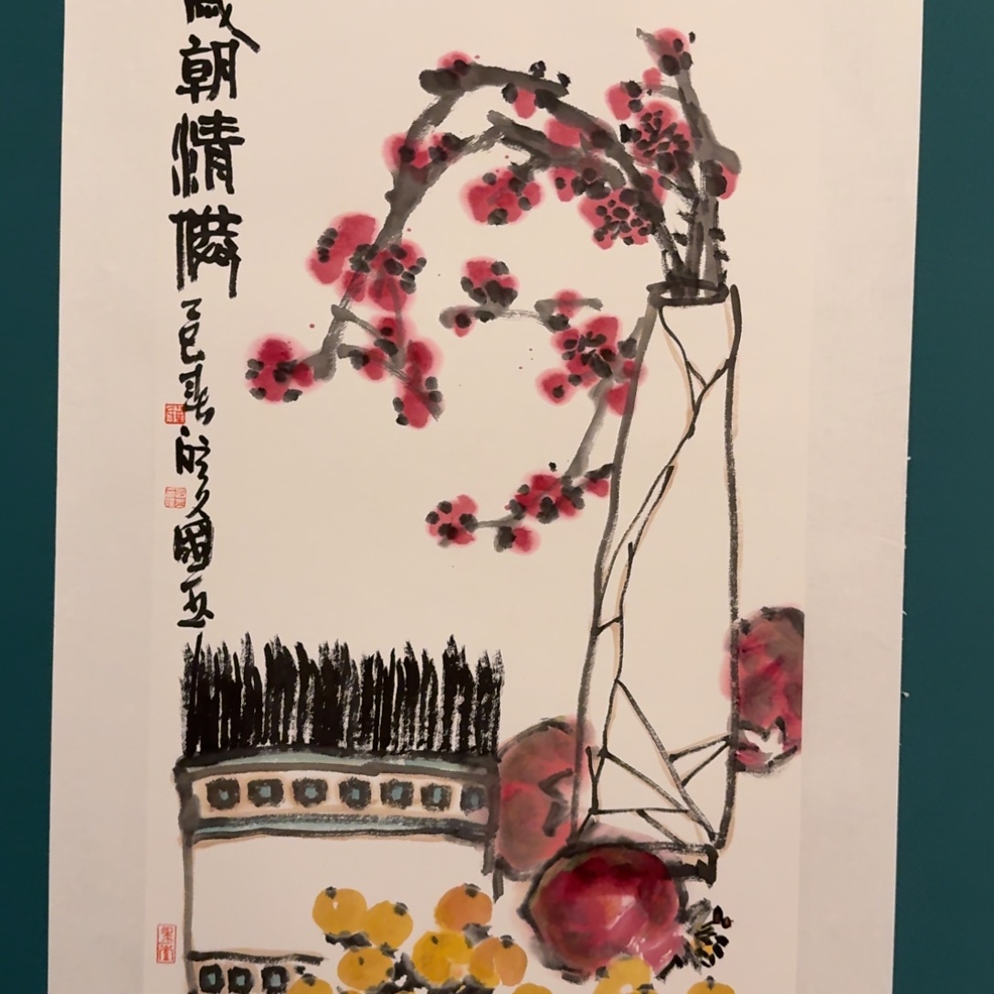 国画单老师作品画作画作