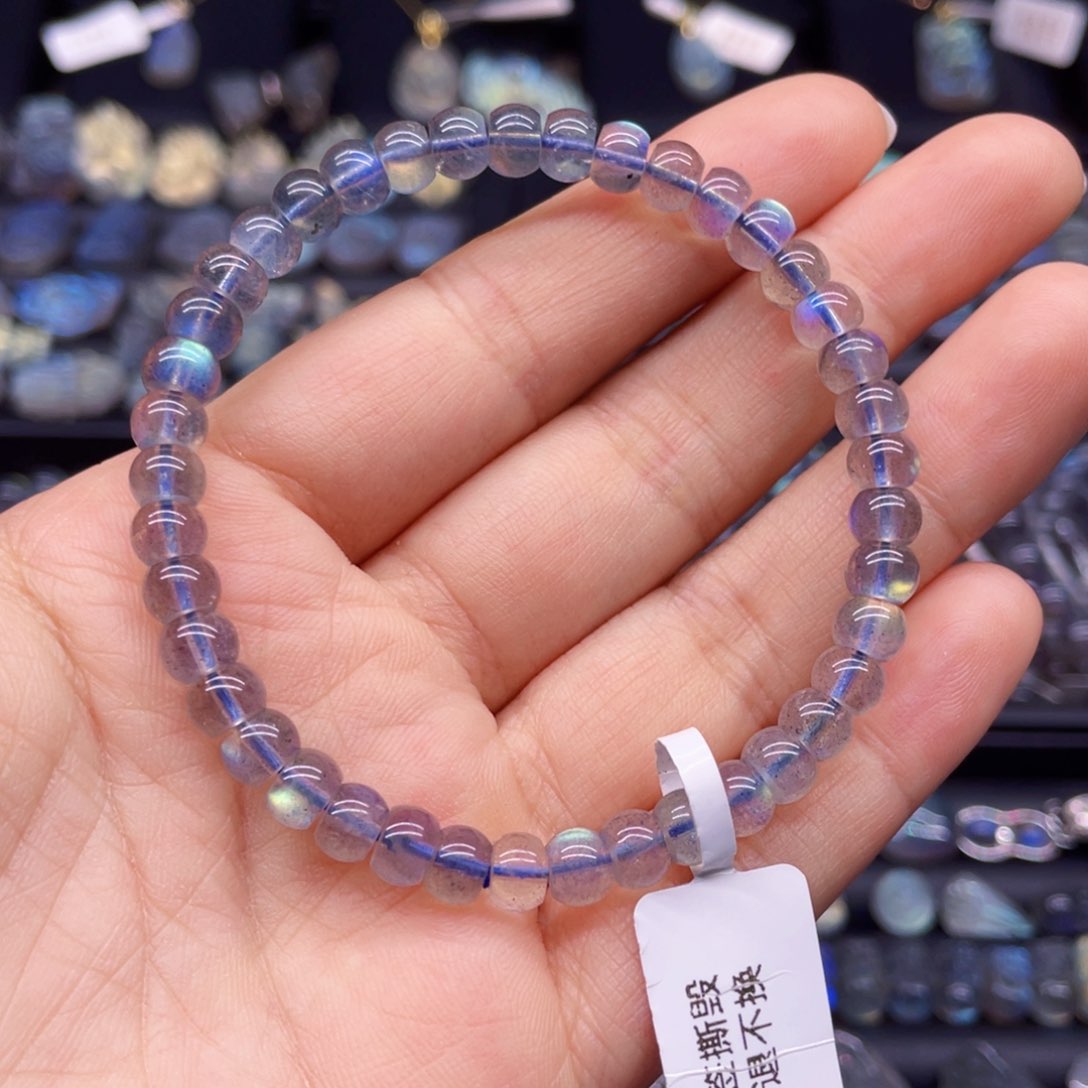 长石手串未镶嵌6.1左右