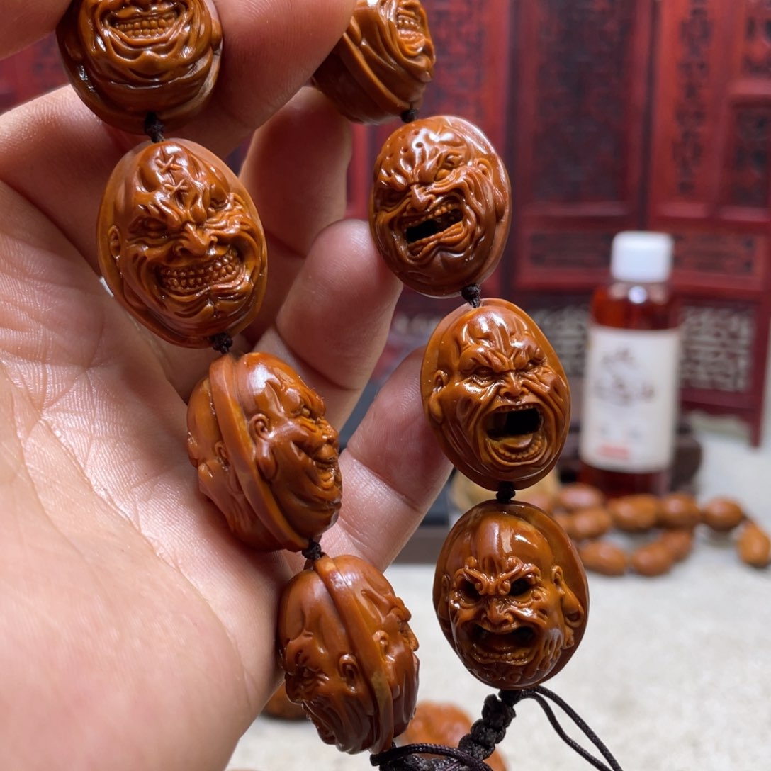 橄榄核吊坠关****3橄榄核雕