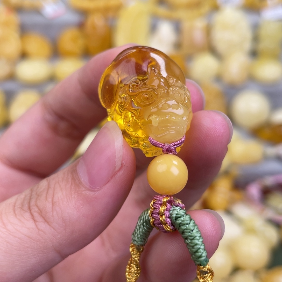 未镶嵌蜜蜡手串蜜蜡