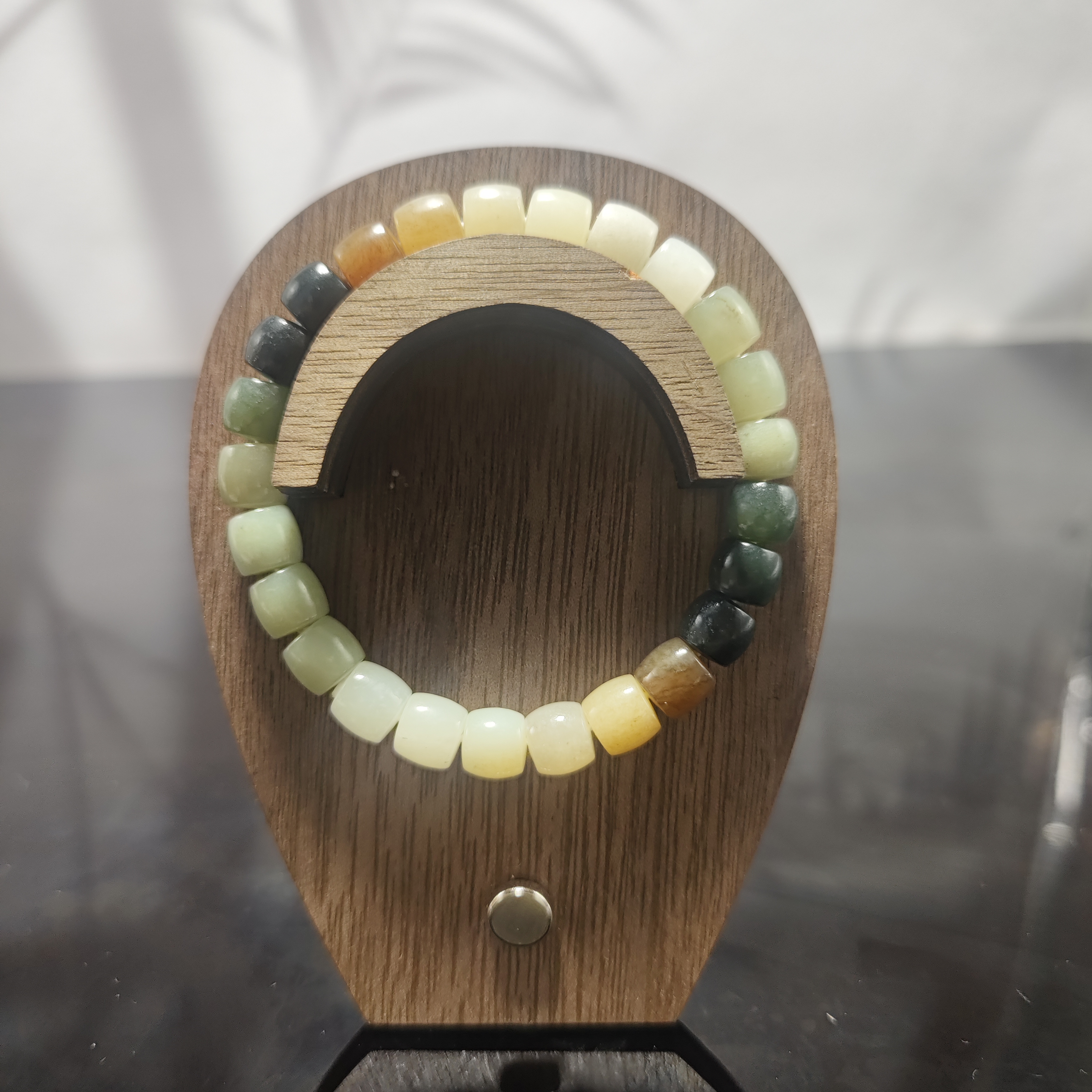 N和田玉多宝桶珠手串（卡8）4652