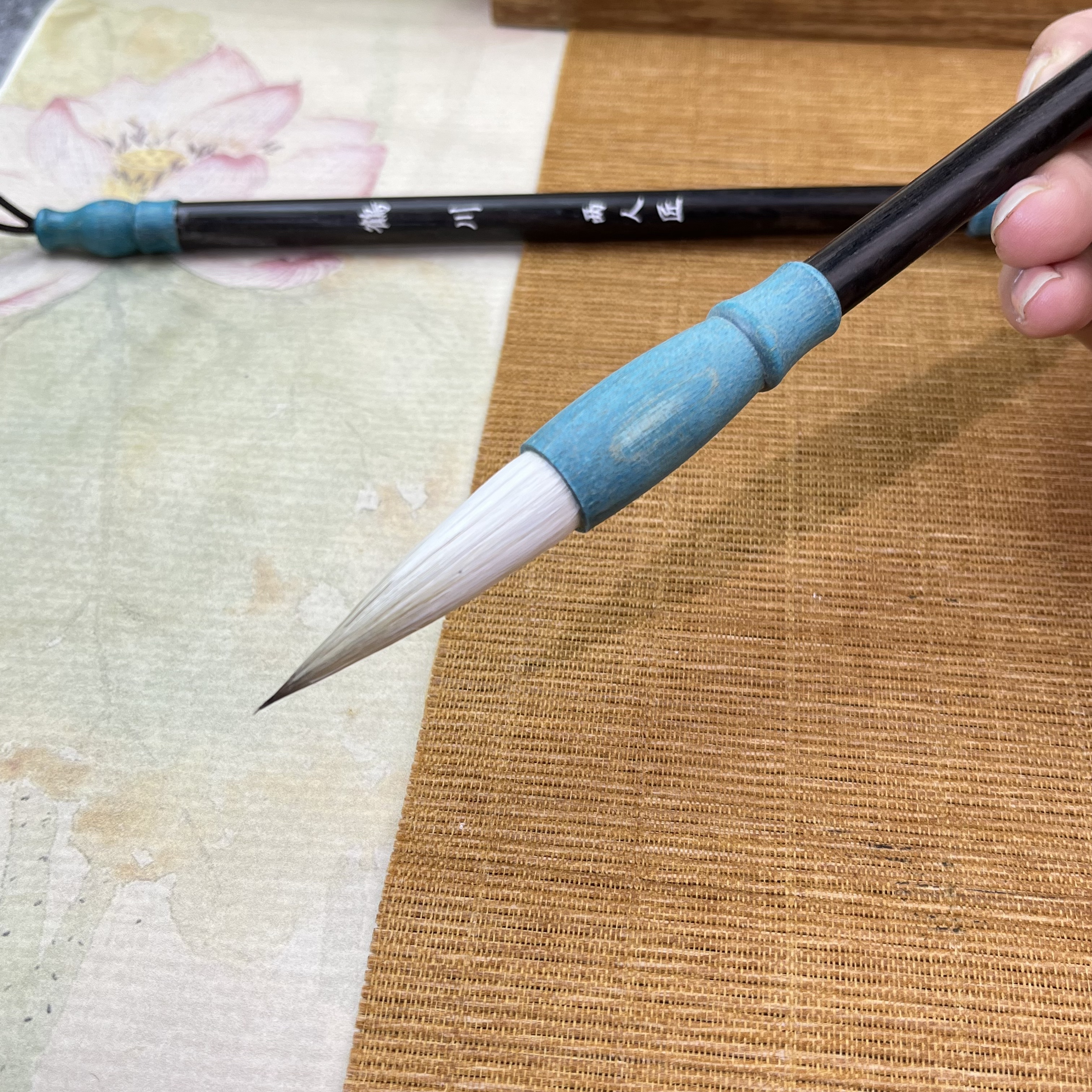 【鹤川】出峰4.5口径1.1中大楷纯鸡豪红狐狼毫高端作品级写字画画