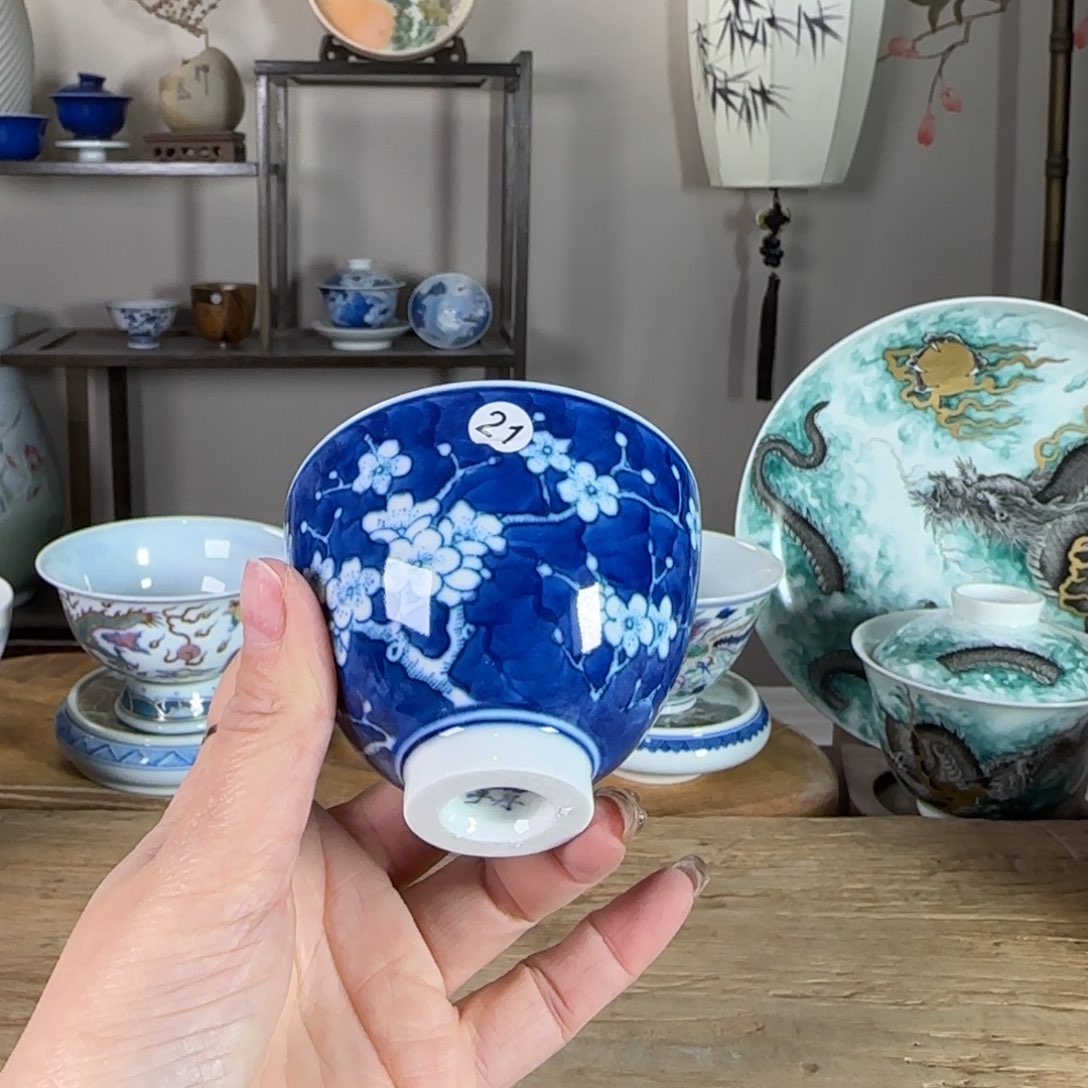 杯景德镇陶瓷柴烧多人