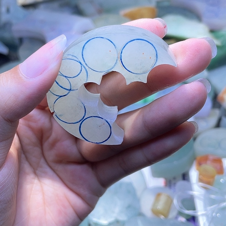 定制翡翠未镶嵌晨****）翡翠