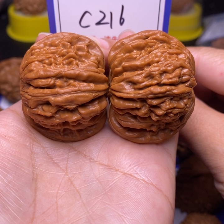 文玩核桃把件41全品四座楼c216