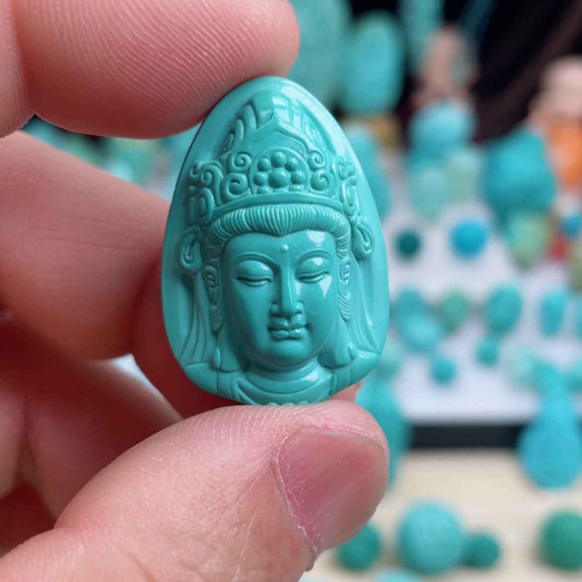【闪购商品】绿松石吊坠(不含链)未镶嵌