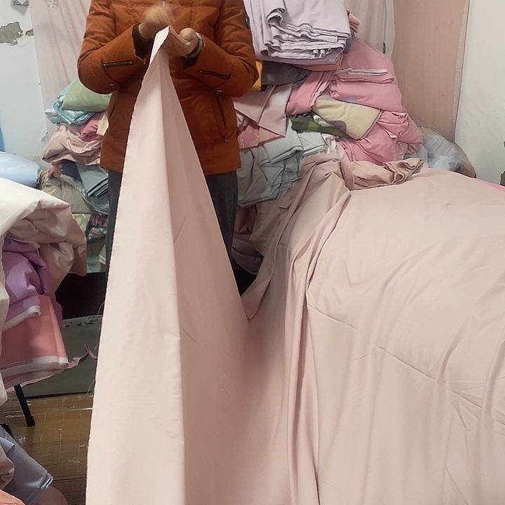 棉长绒棉镜面浅粉3.6米