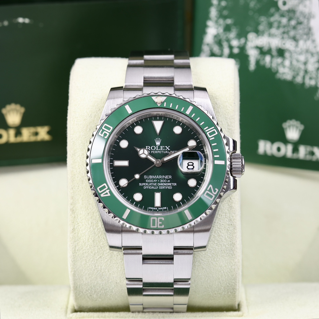 95新 Rolex/劳力士 116610 绿水鬼 2014年保卡 已经停产