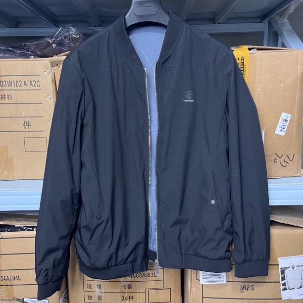 8821撤柜H剪标棒球领夹克外套双面穿两面穿拉链春秋男士外套304