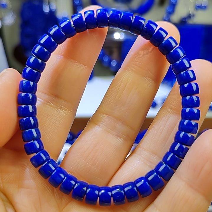 海***游青金石未镶嵌手串