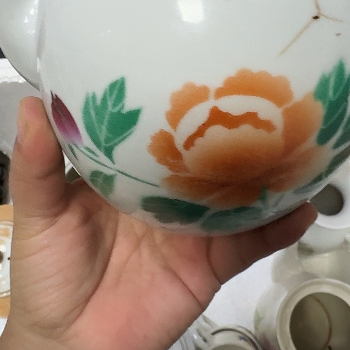 长***️圆壶有鸡爪盖残非完整