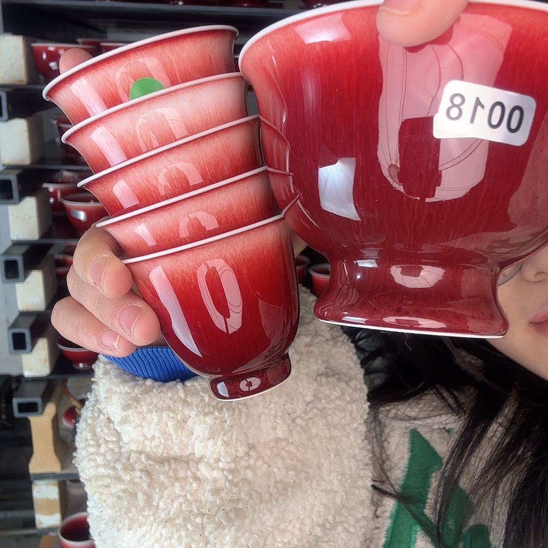 碗景德镇郎红陶瓷