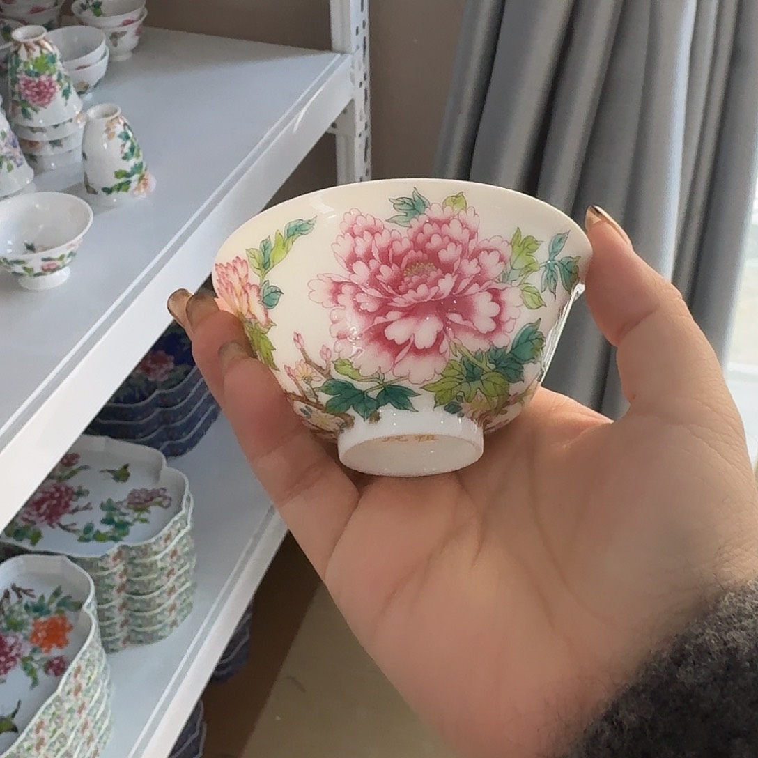 珐琅彩主人杯茶具套装