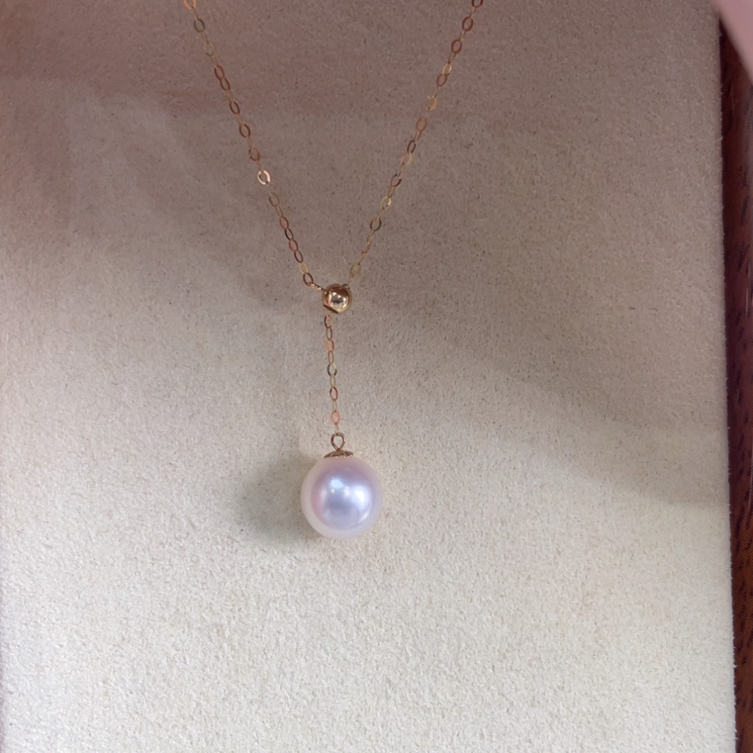 海水珍珠18K金镶嵌项链