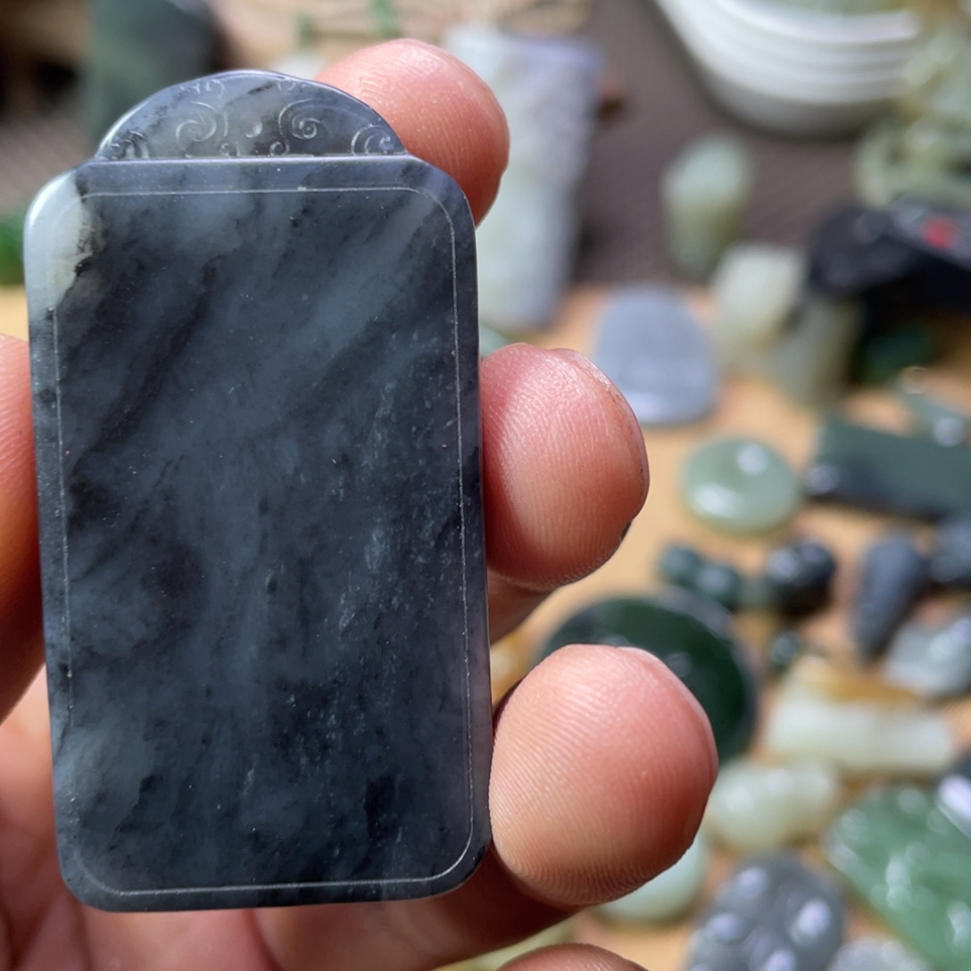 鯤***少和田玉未镶嵌颈饰