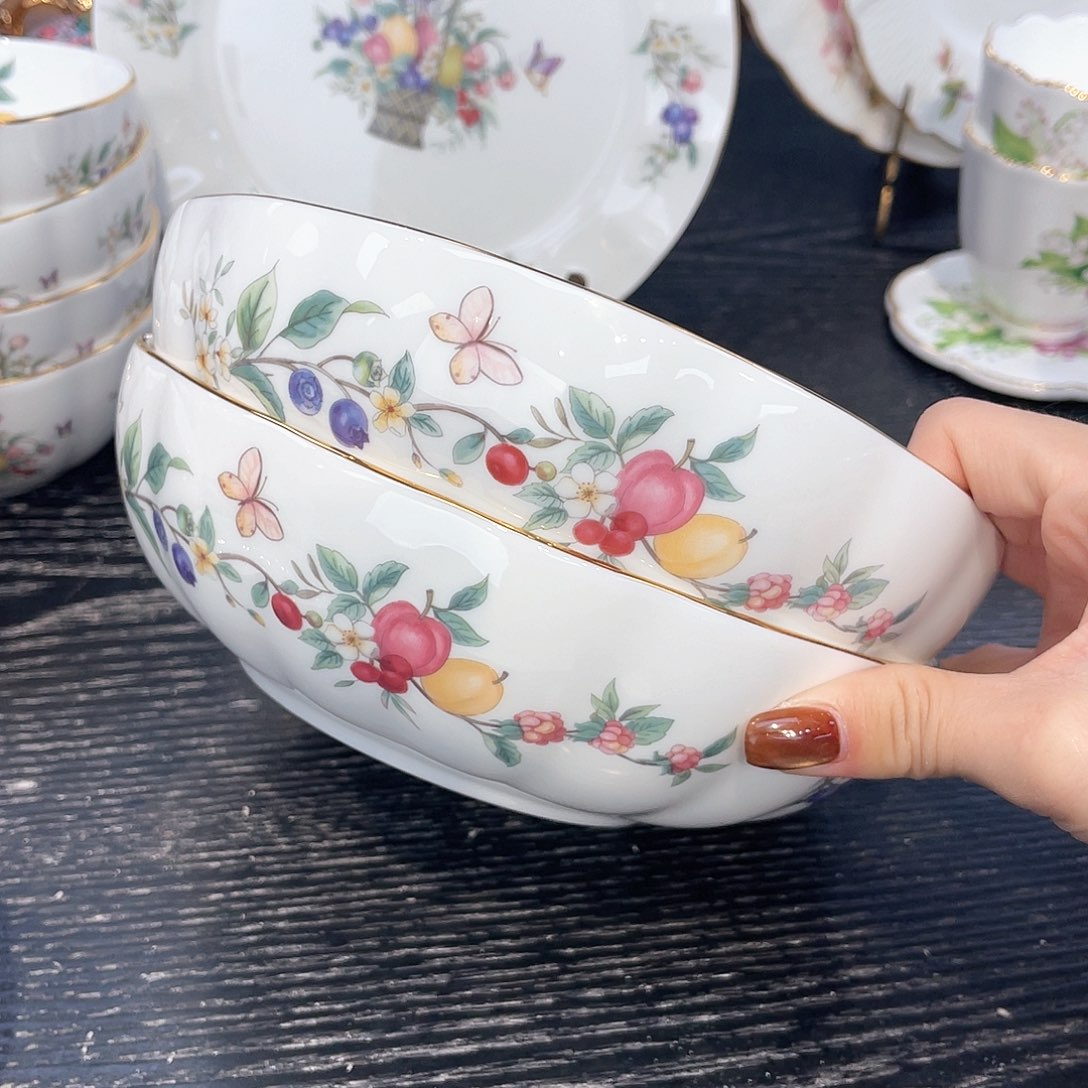 骨瓷19厘米嗦粉碗