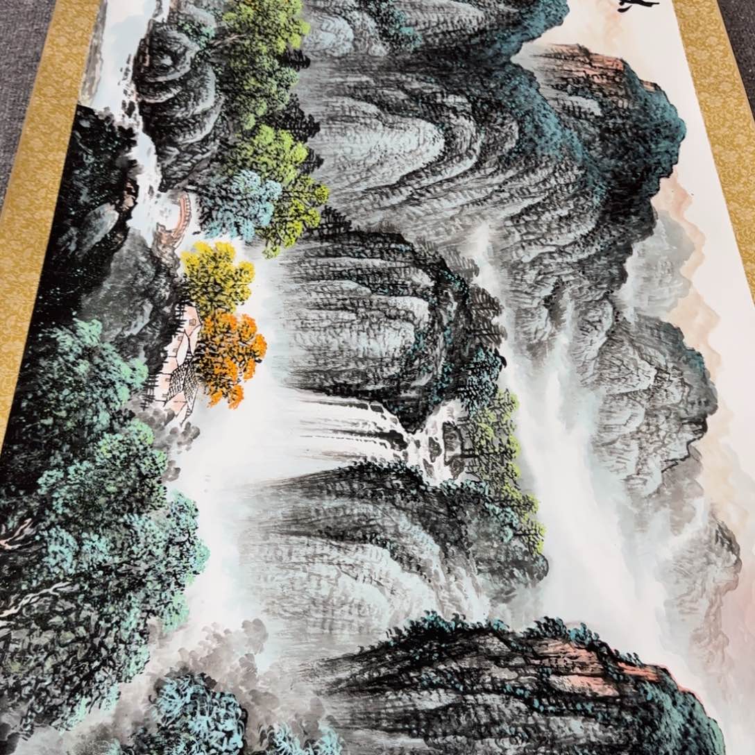 西***西QC原创横山水作品！带证书！限购一单 
