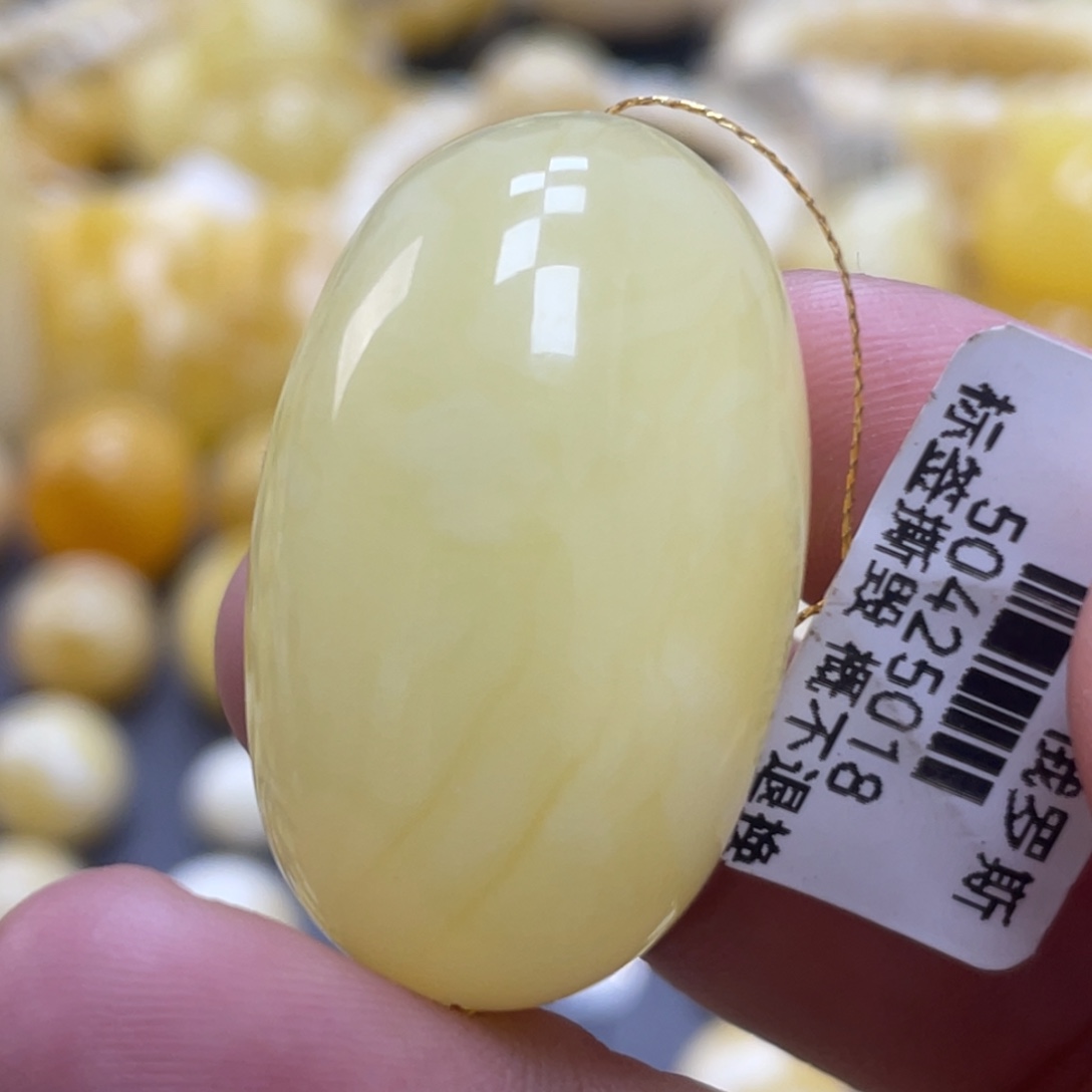 蜜蜡未镶嵌裸石21*34mm福利枣珠
