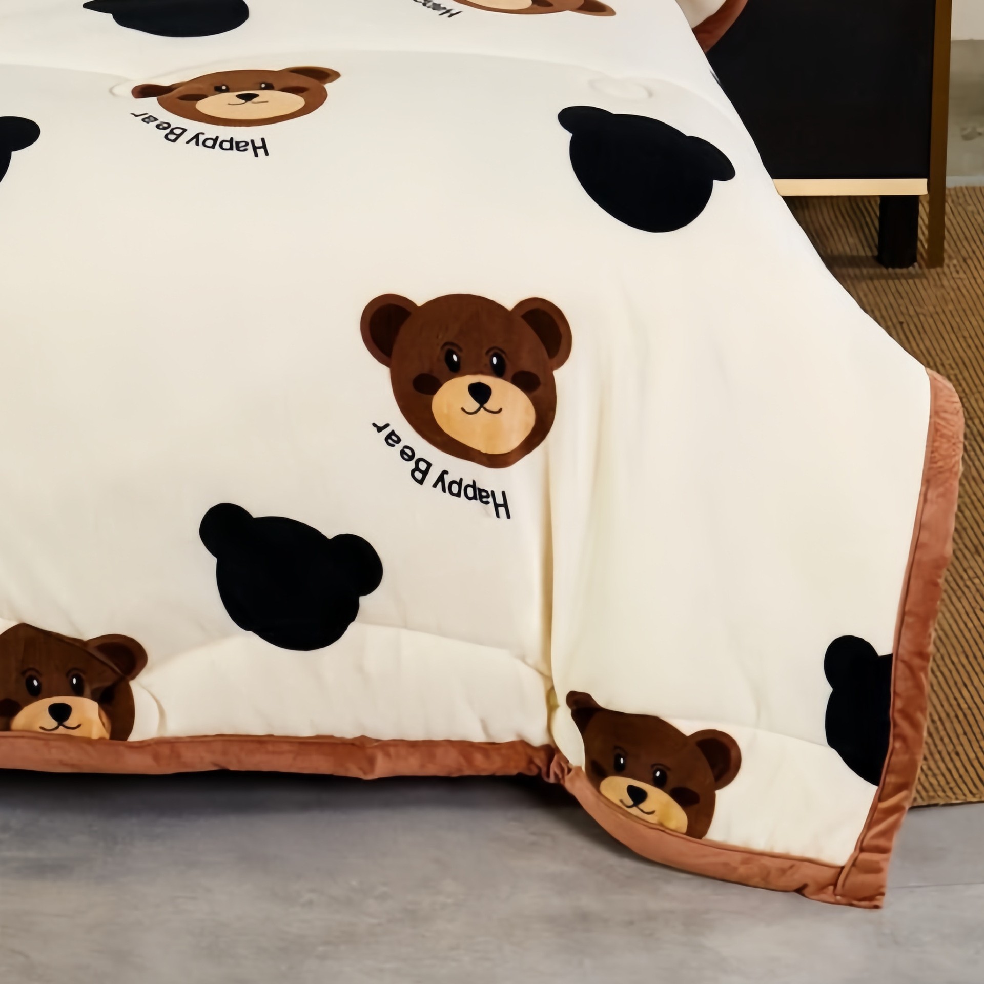 春秋新款双面绒加厚双人单人牛奶绒舒适宿舍双人商品图