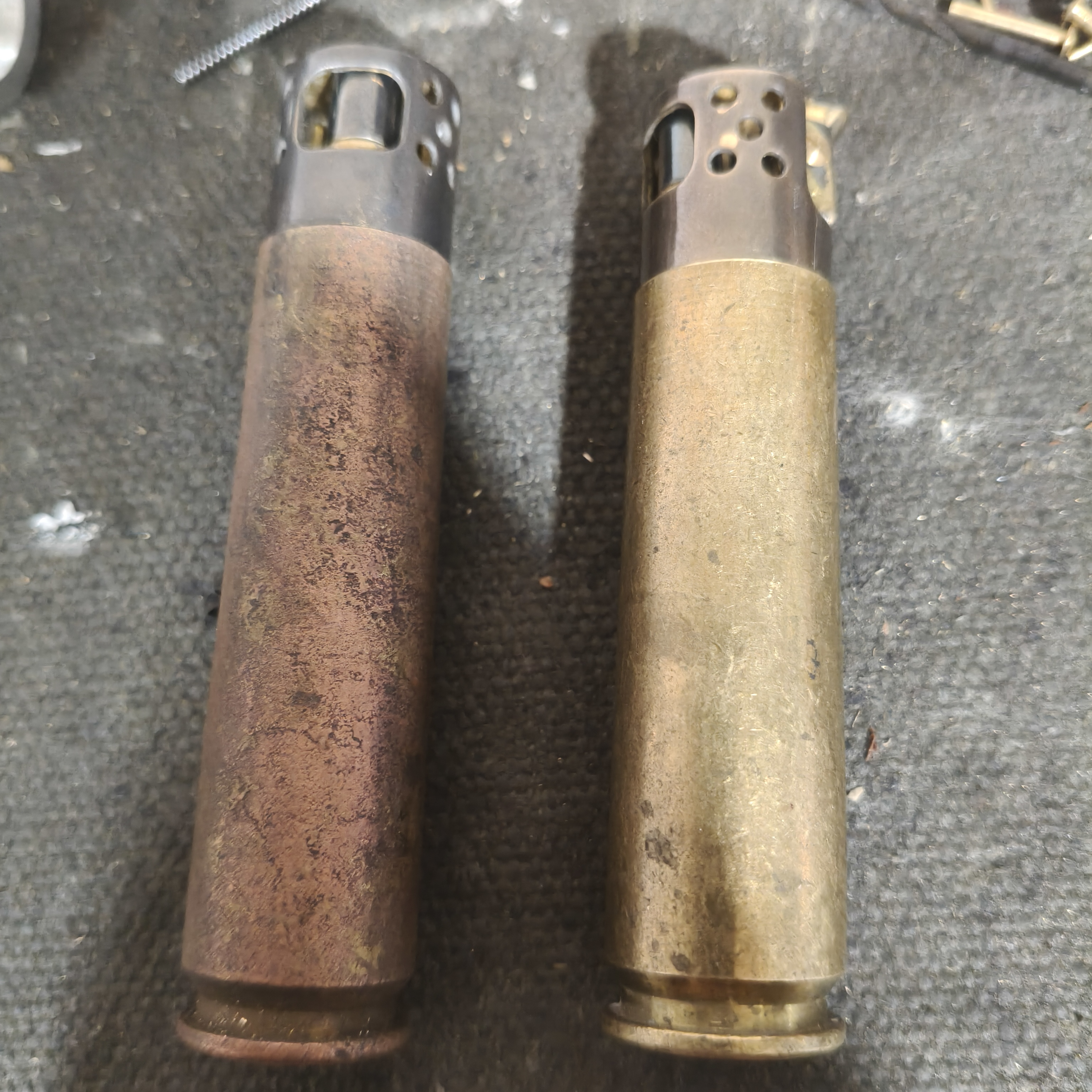 限量版弹壳手工翻盖战壕老式打火机 黄铜煤油打火机