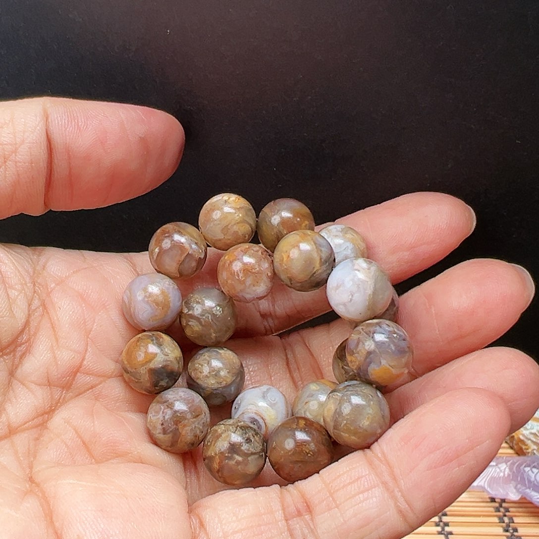 未镶嵌玛瑙/玉髓珠宝半成品