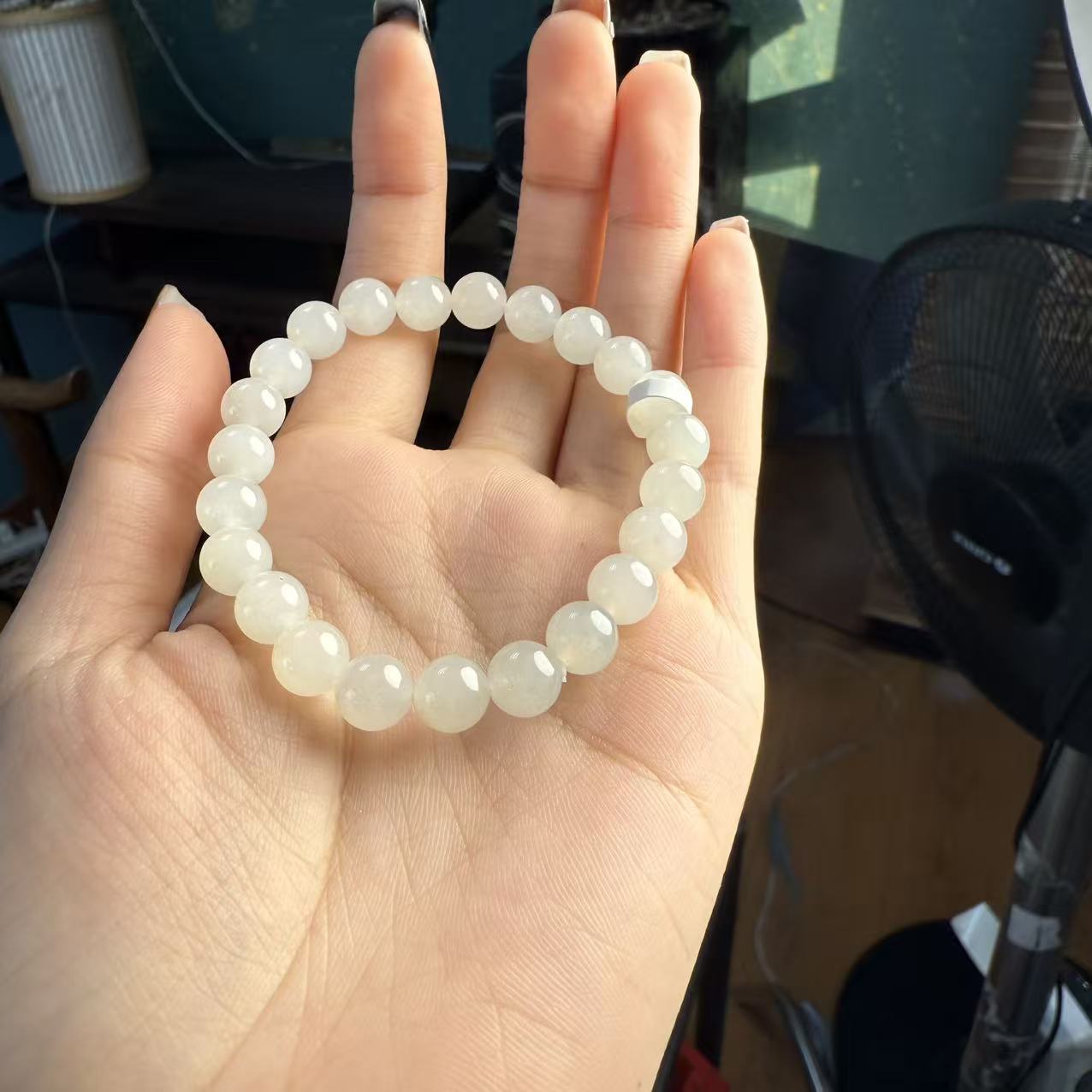 【德巧家】和田玉于田8mm单圈手串