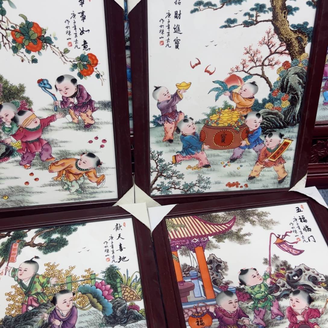摆件景德镇陶瓷瓷板画