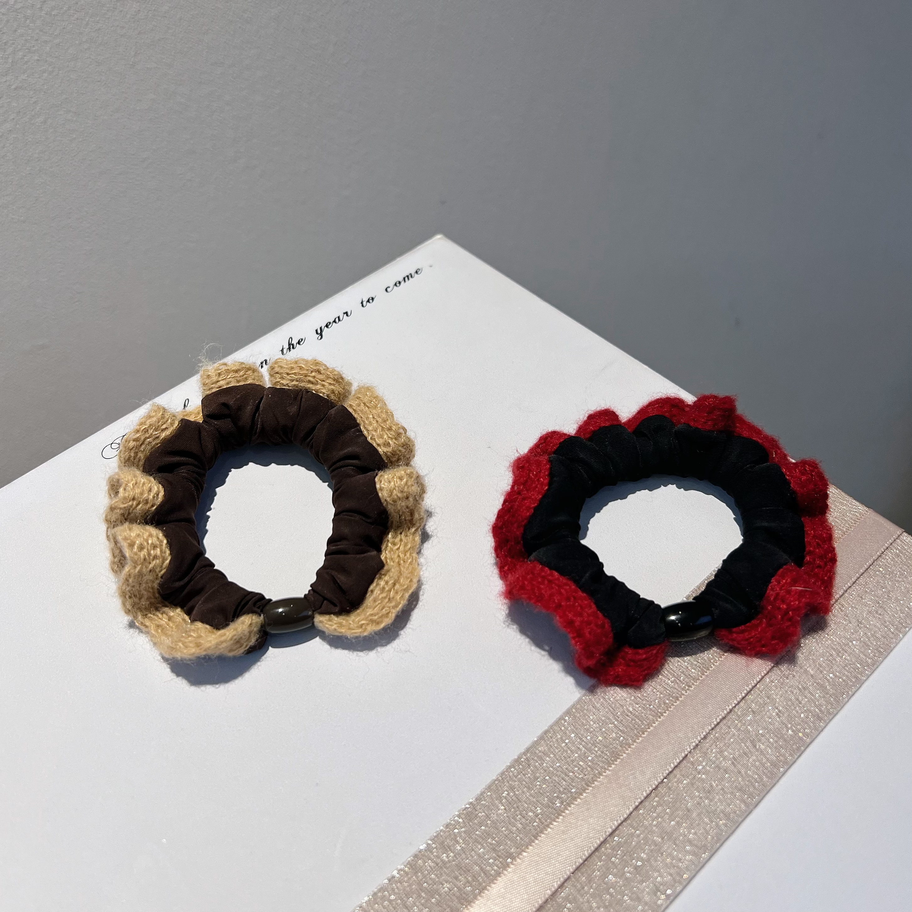 新款小肠圈针织款基础皮筋发圈头饰日常百搭通勤简约原创设计发绳