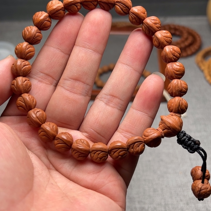 桃核手串龙纹玉龙脊12