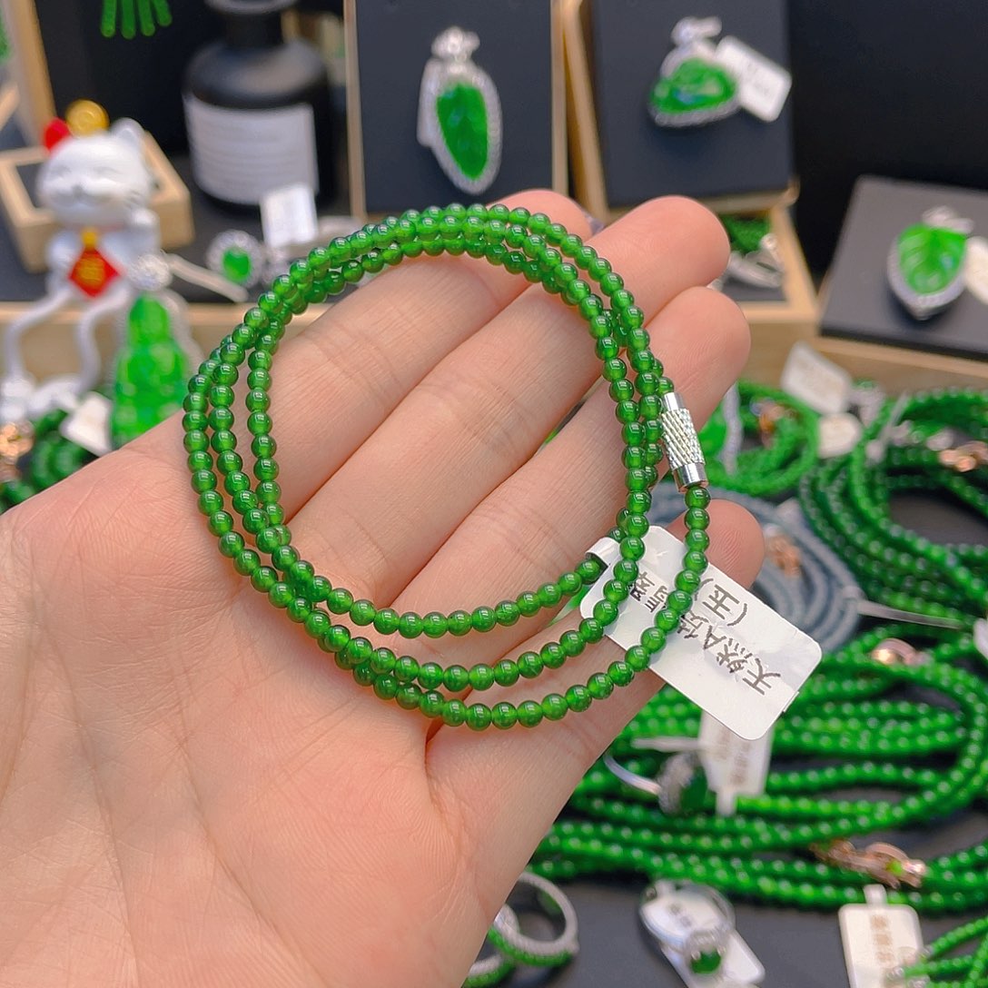 翡翠手链未镶嵌项链卡3