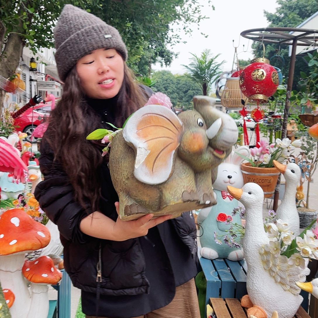 【闪购商品】无铅玻璃花园摆件&000&