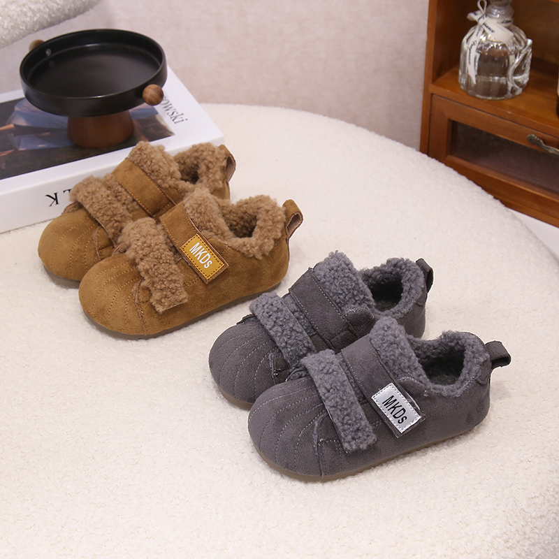 女冬季圆头儿童5-6岁冬宝宝棉鞋宝宝鞋童鞋男童