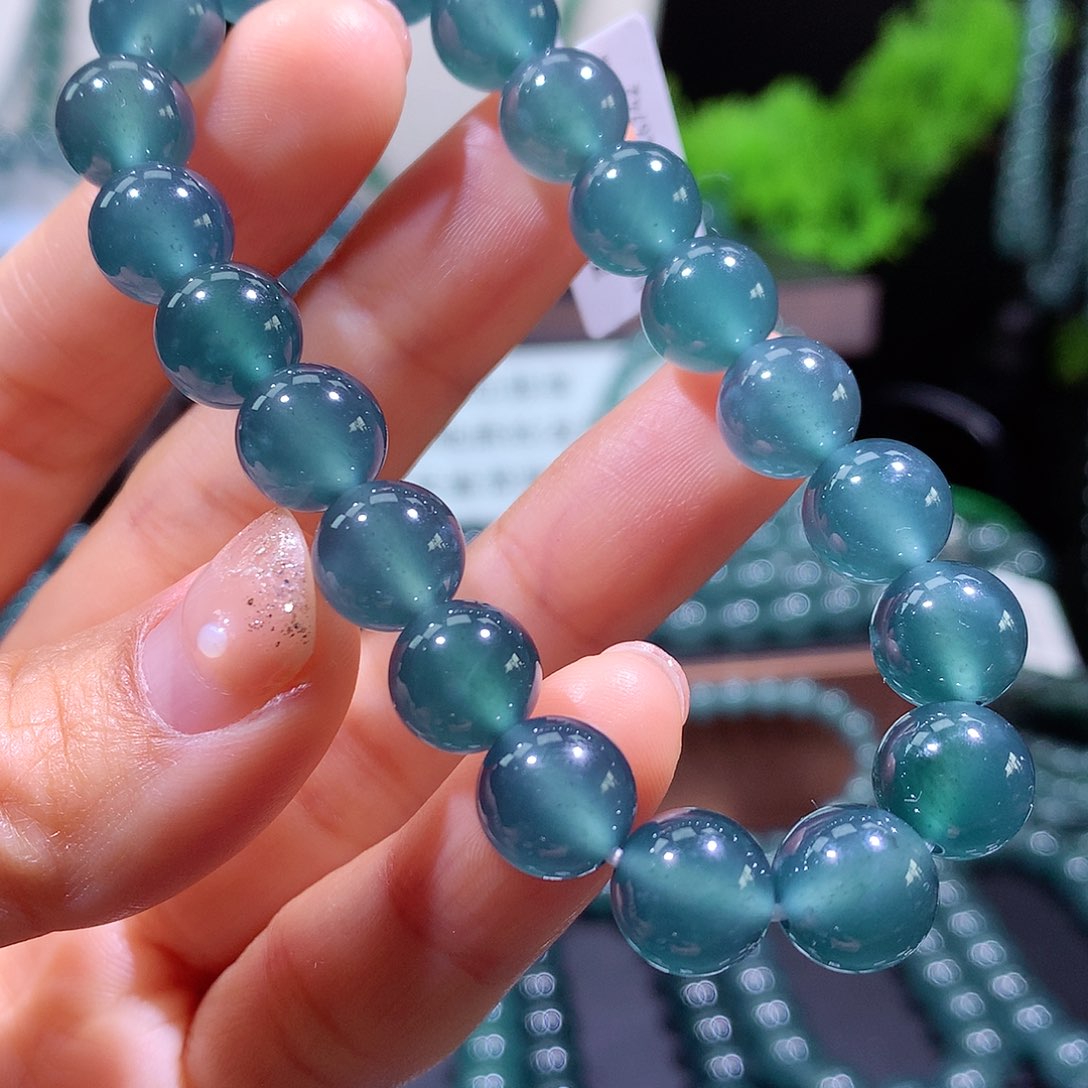 翡翠未镶嵌手链天然a货翡翠手串10mm