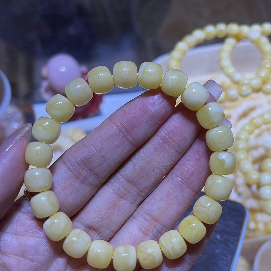 琥珀未镶嵌手链蜜蜡手串