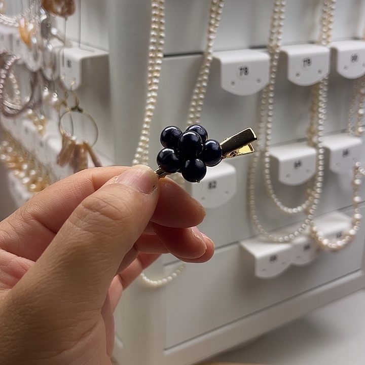 淡水珍珠发夹未镶嵌