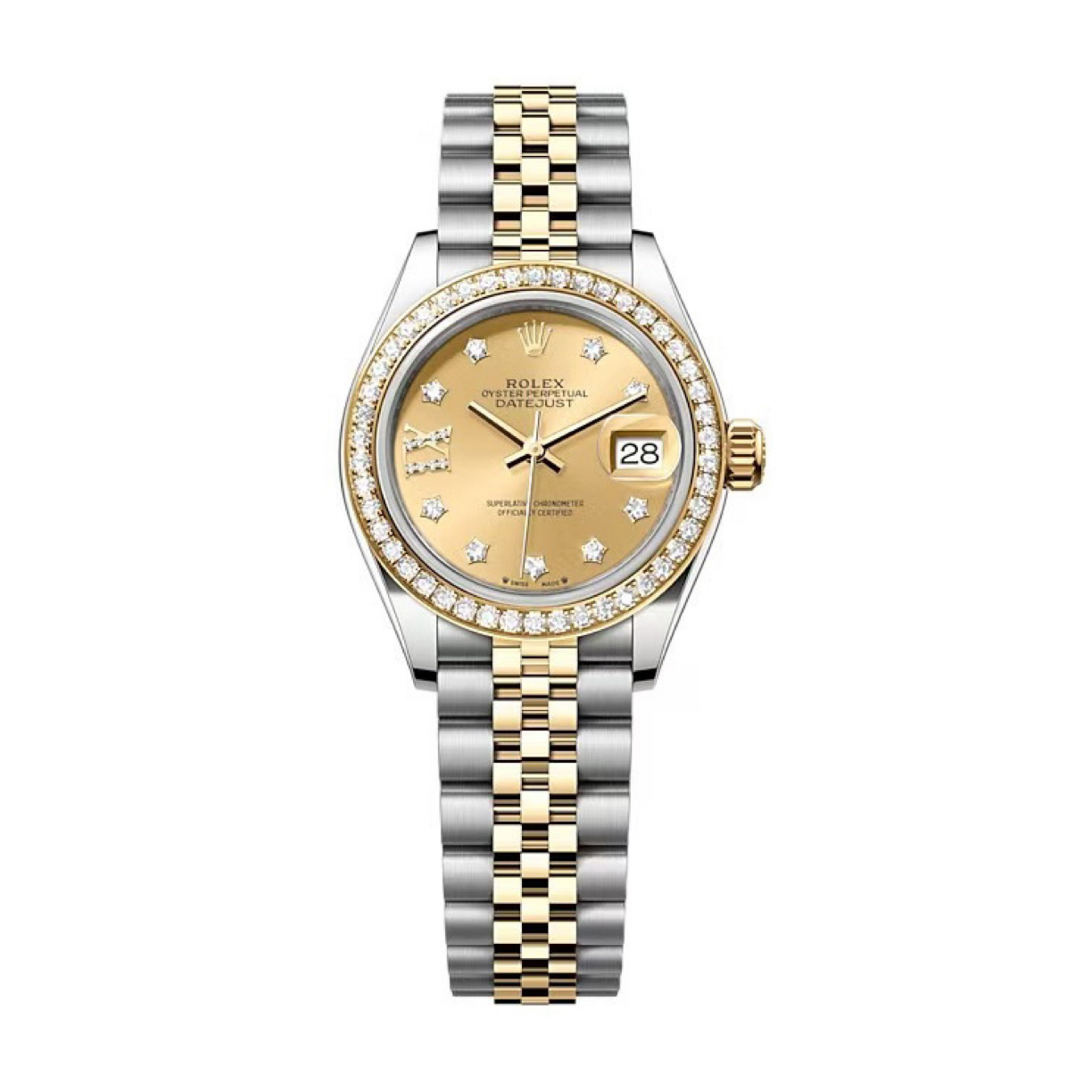 99新 Rolex/劳力士 女装日志型m279383rbr-0021 原钻28盘24年全套