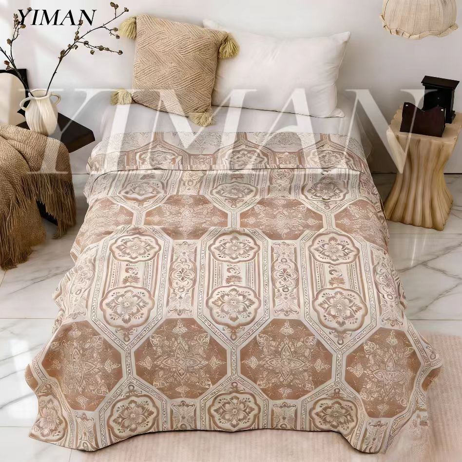 YIMAN (依曼家居)  轻奢150*200  加厚 织花工艺 火树银花 盖毯