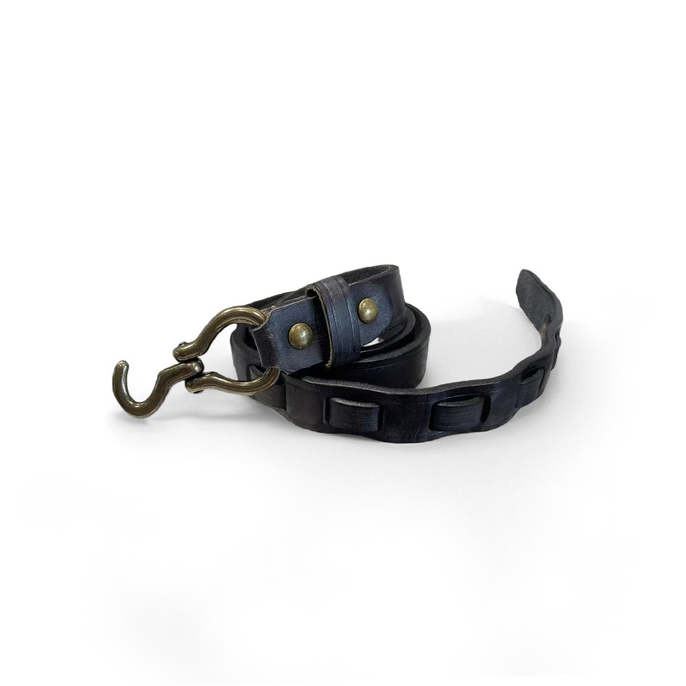 复古个性风女士真皮铜扣头层牛皮腰带PD50313