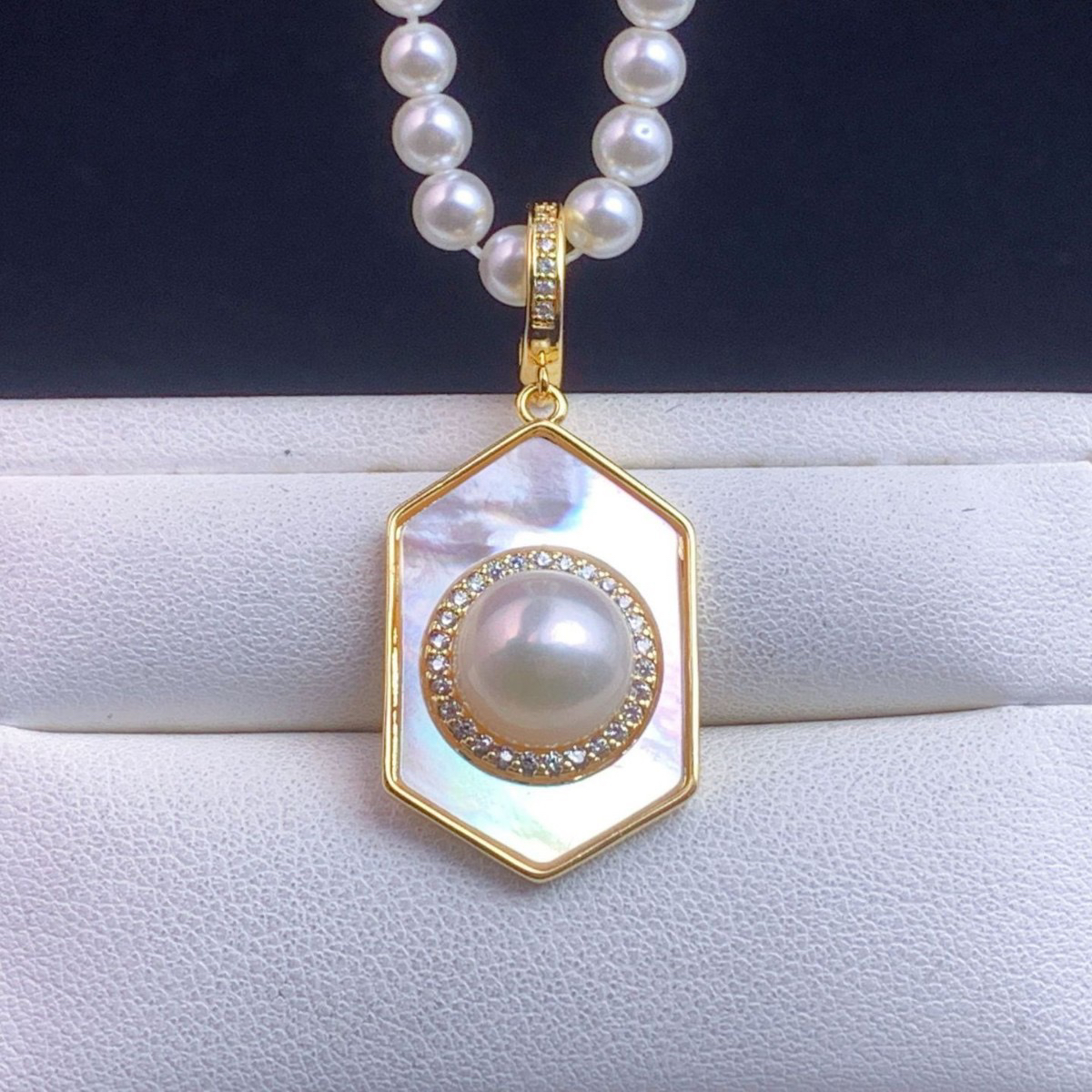 淡水珍珠万能扣可拆卸时尚吊坠