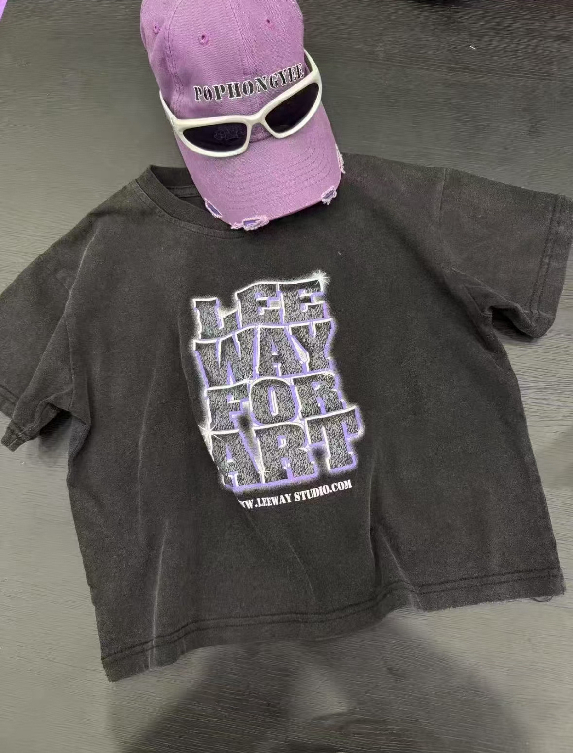 3958男女童时尚潮流洋气百搭做旧夏季短袖