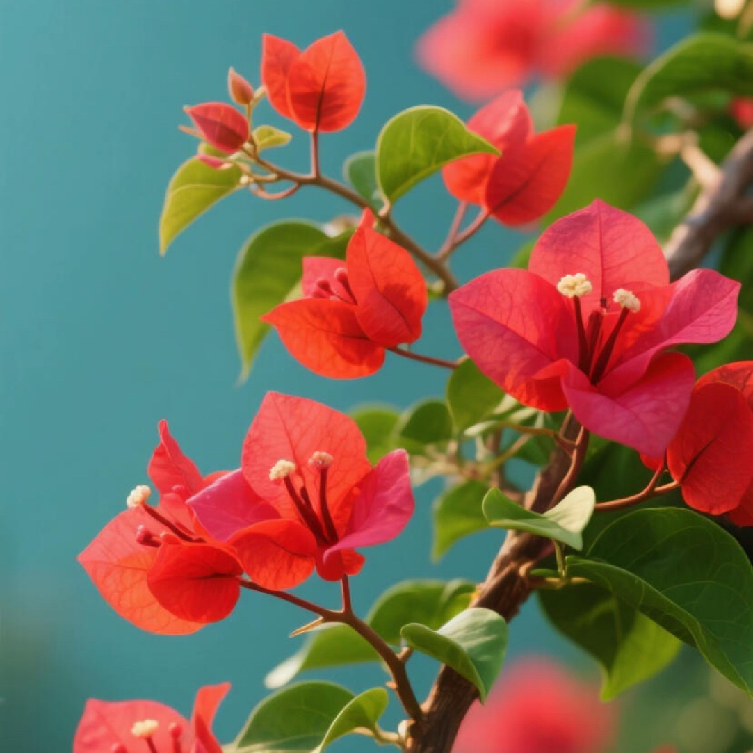 中国红 带花原盆可爬藤适合阳台庭院勤花好养非一物一拍