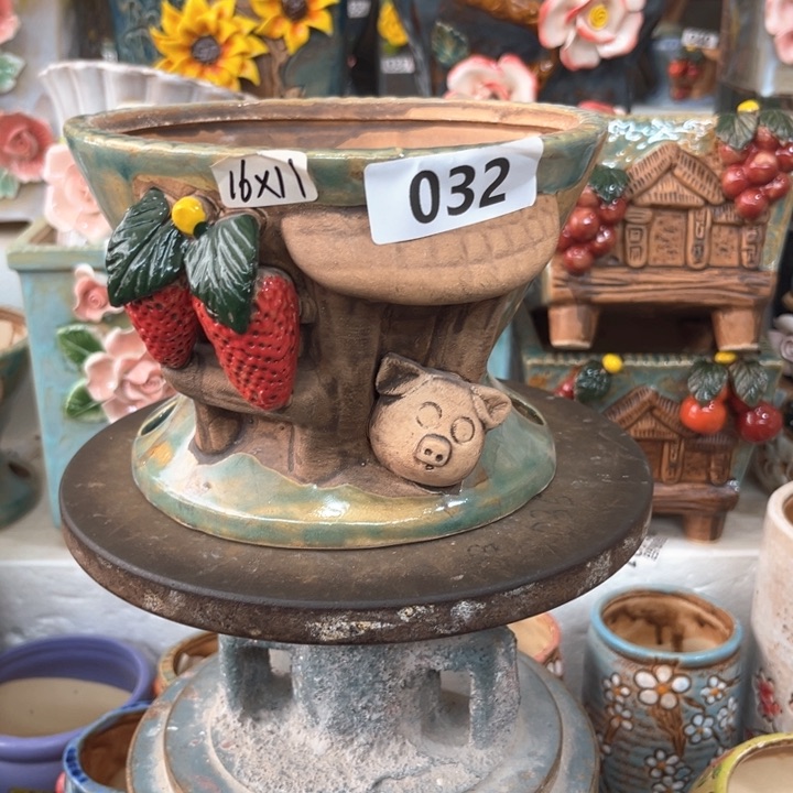 紫砂花盆粗陶材质多肉花盆