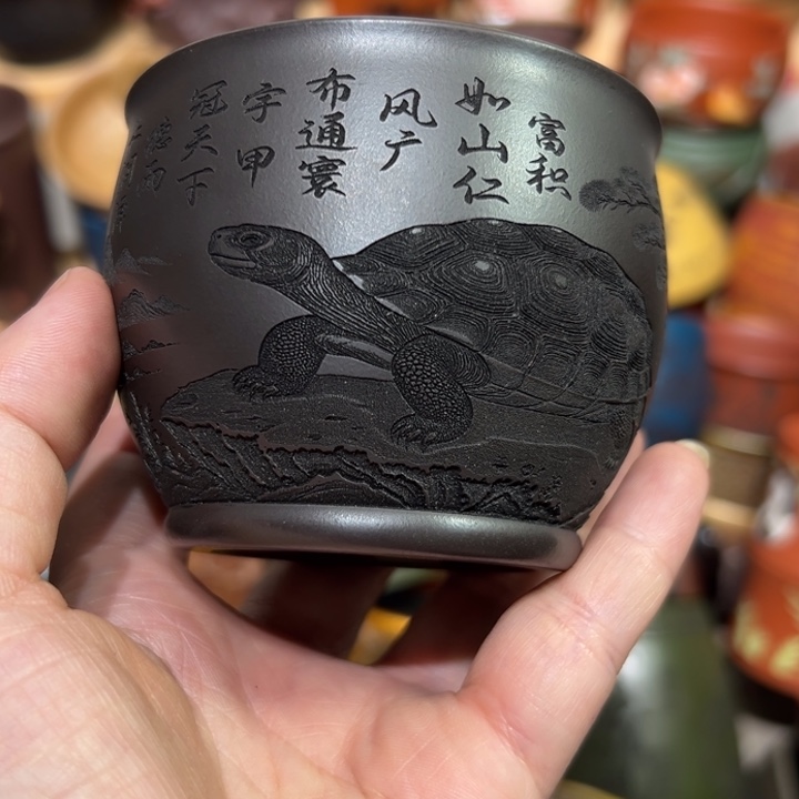 茶杯紫砂宜兴紫砂主人杯