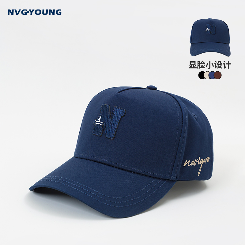 [纯棉]Navigare意大利小帆船球帽男女同款鸭舌帽户外蓝色帽子