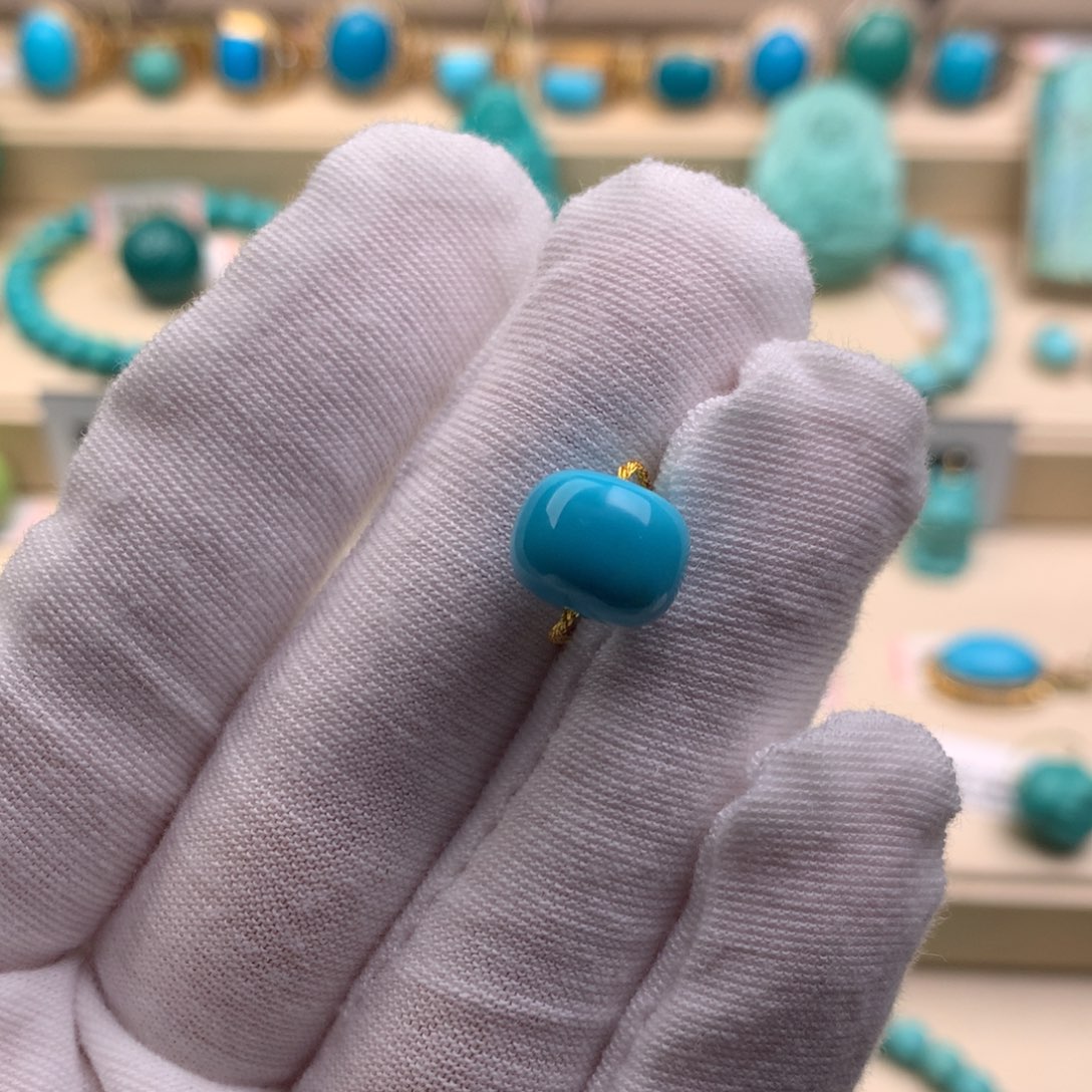 未镶嵌绿松石珠宝奇石金****棒